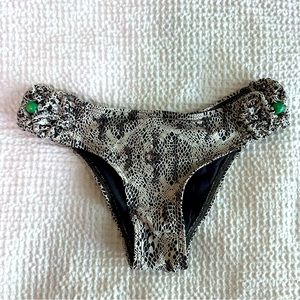 Rip Curl Snakeskin Bikini Bottoms Size Small
